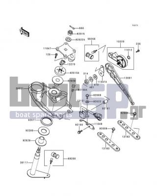 KAWASAKI - 900 STX 1998 - Body Parts - Handle Pole