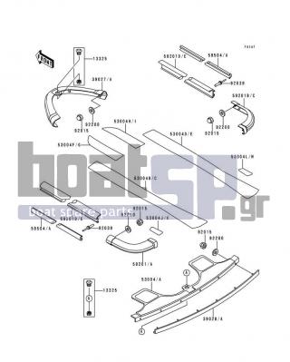 KAWASAKI - 900 STX 1998 - Body Parts - Pads