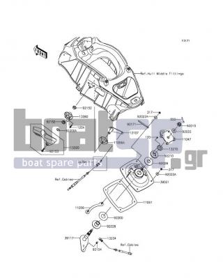 KAWASAKI - ULTRA 310LX 2014 - Body Parts - Handle Pole