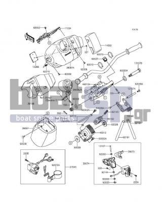 KAWASAKI - ULTRA 310LX 2014 - Body Parts - Handlebar