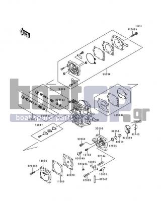 KAWASAKI - XI SPORT 1998 - Engine/Transmission - Carburetor Parts - 43028-3706 - DIAPHRAGM,PUMP