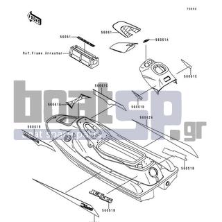 KAWASAKI - XI SPORT 1998 - Body Parts - Decals(JH750-G1)