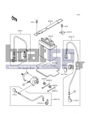 KAWASAKI - XI SPORT 1998 - Electrical - Electrical Equipment - 92075-1650 - DAMPER