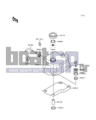 KAWASAKI - XI SPORT 1998 - Body Parts - Oil Tank - 52001-3720 - TANK-OIL