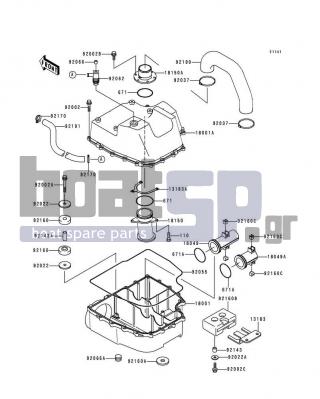 KAWASAKI - XI SPORT 1998 - Exhaust - Water Muffler