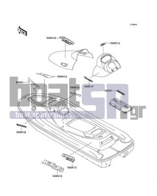 KAWASAKI - 1100 STX 1997 - Body Parts - Decals