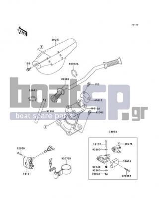 KAWASAKI - 1100 STX 1997 - Body Parts - Handlebar