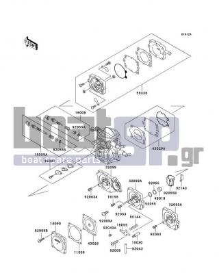 KAWASAKI - 1100 ZXI 1997 - Engine/Transmission - Carburetor Parts(JHT10AE006978-)