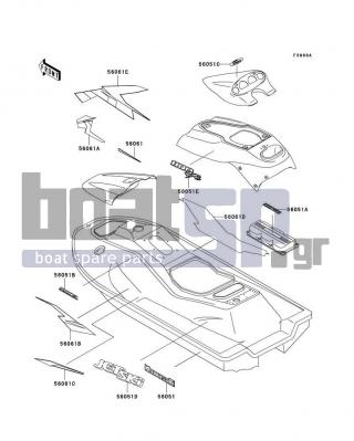 KAWASAKI - 1100 ZXI 1997 - Body Parts - Decals(JH1100-A2)