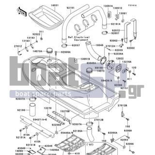 KAWASAKI - 1100 ZXI 1997 - Frame - Hull(JH1100-A2-A5)