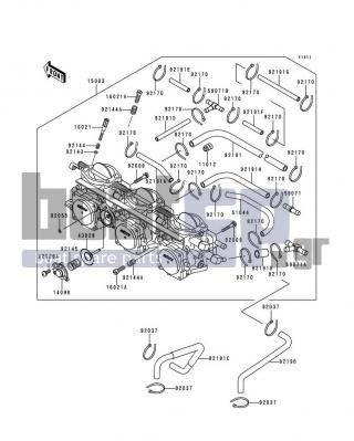 KAWASAKI - 900 STX 1997 - Engine/Transmission - Carburetor