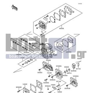 KAWASAKI - 900 STX 1997 - Engine/Transmission - Carburetor Parts - 43028-3706 - DIAPHRAGM,PUMP