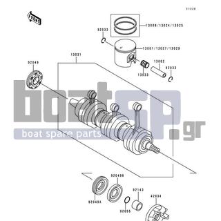 KAWASAKI - 900 STX 1997 - Engine/Transmission - Crankshaft/Piston(s) - 13008-3709 - RING-SET-PISTON,STD