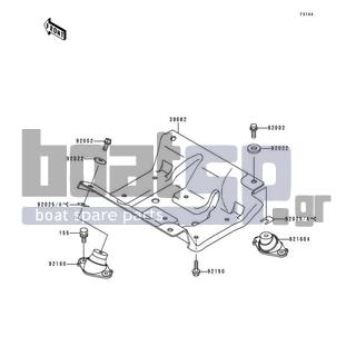 KAWASAKI - 900 STX 1997 - Engine/Transmission - Engine Mount