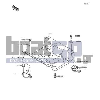 KAWASAKI - 900 STX 1997 - Κινητήρας/Κιβώτιο Ταχυτήτων - Engine Mount