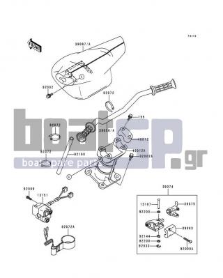 KAWASAKI - 900 STX 1997 - Body Parts - Handlebar