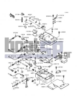 KAWASAKI - 900 STX 1997 - Frame - Ignition System