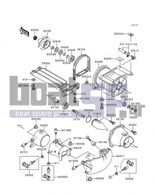KAWASAKI - 900 STX 1997 - Frame - Jet Pump