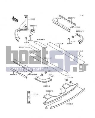 KAWASAKI - 900 STX 1997 - Body Parts - Pads