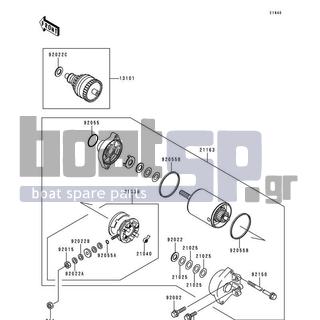 KAWASAKI - 900 STX 1997 - Electrical - Starter Motor