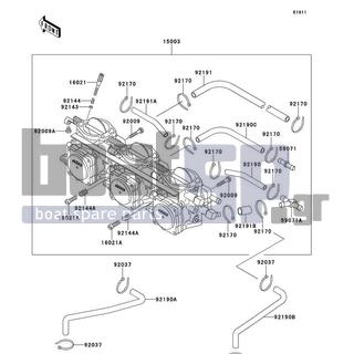KAWASAKI - 900 ZXI 1997 - Engine/Transmission - Carburetor