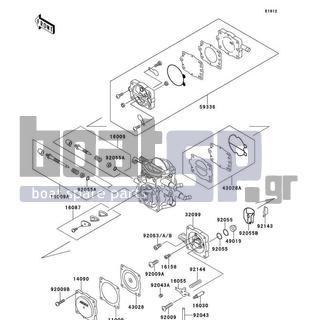 KAWASAKI - 900 ZXI 1997 - Κινητήρας/Κιβώτιο Ταχυτήτων - Carburetor Parts