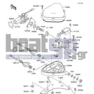 KAWASAKI - 900 ZXI 1997 - Electrical - Control(JH900-A3) - 92150-3823 - BOLT,SOCKET,6X25