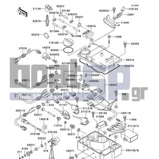 KAWASAKI - 900 ZXI 1997 - Frame - Ignition System - 21130-3706 - CAP-SPARK PLUG