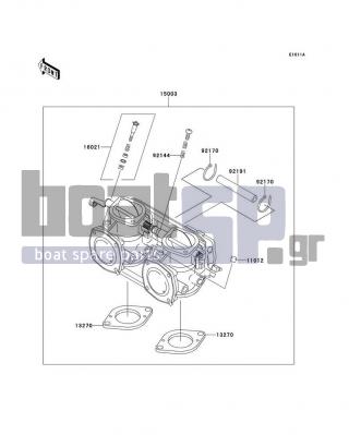 KAWASAKI - 750 SXI (CANADA ONLY) 1997 - Engine/Transmission - Carburetor(JS750-B2/B3)