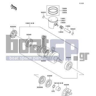 KAWASAKI - 750 SXI (CANADA ONLY) 1997 - Engine/Transmission - Crankshaft/Piston(s)