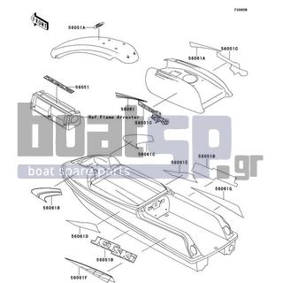 KAWASAKI - 750 SXI (CANADA ONLY) 1997 - Body Parts - Decals(JS750-B3)