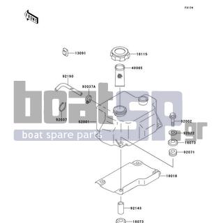 KAWASAKI - SS 1997 - Body Parts - Oil Tank - 49065-3703 - FILTER-OIL