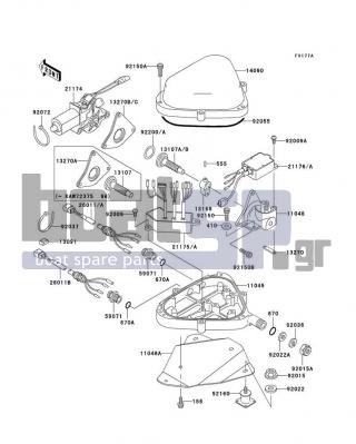 KAWASAKI - STS 1997 - Electrical - Control(JT750-B2/B3) - 670B2011 - O RING,11MM