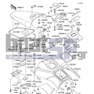 KAWASAKI - STS 1997 - Frame - Hull Fittings