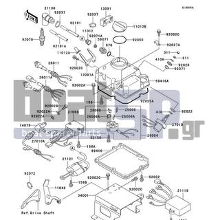 KAWASAKI - STS 1997 - Πλαίσιο - Ignition System(JT750-B2/B3) - 92070-2078 - PLUG-SPARK,BR8ES(NGK)