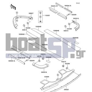 KAWASAKI - STS 1997 - Εξωτερικά Μέρη - Pads - 92015-3802 - NUT,CAP,5MM