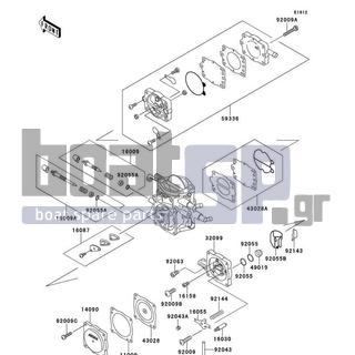 KAWASAKI - SUPER SPORT XI 1997 - Engine/Transmission - Carburetor Parts