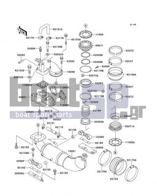 KAWASAKI - SUPER SPORT XI 1997 - Exhaust - Muffler(s)