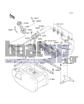 KAWASAKI - 1100 ZXI 1996 - Εξωτερικά Μέρη - Fuel Tank(JH1100-A1) - 49019-3712 - FILTER-FUEL