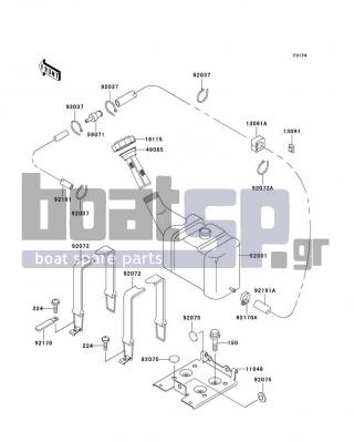 KAWASAKI - 1100 ZXI 1996 - Body Parts - Oil Tank(JH1100-A1) - 49065-3702 - FILTER-OIL