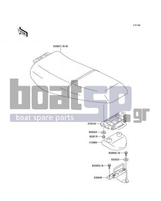 KAWASAKI - 1100 ZXI 1996 - Εξωτερικά Μέρη - Seat - 53001-3736-PJ - SEAT-ASSY,J.S.VIOLET