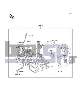 KAWASAKI - 750 ZXI 1996 - Engine/Transmission - Carburetor