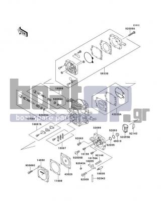 KAWASAKI - 750 ZXI 1996 - Engine/Transmission - Carburetor Parts - 49019-3707 - FILTER-FUEL,STRAINER