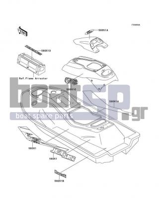 KAWASAKI - 750 ZXI 1996 - Body Parts - Decals(JH750-C2)