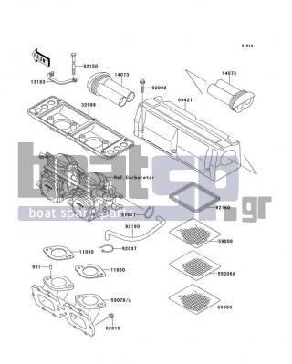 KAWASAKI - 750 ZXI 1996 - Engine/Transmission - Flame Arrester