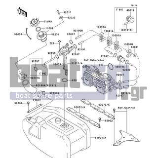 KAWASAKI - 750 ZXI 1996 - Body Parts - Fuel Tank