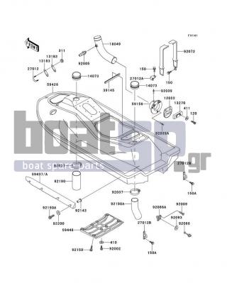 KAWASAKI - 750 ZXI 1996 - Frame - Hull(JH750-C1/C2) - 92200-3712 - WASHER,6.5X16X1.0