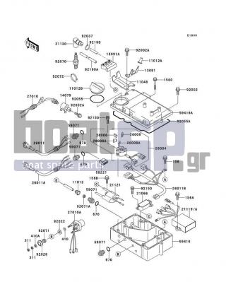 KAWASAKI - 750 ZXI 1996 - Frame - Ignition System - 92055-3738 - RING-O,ELECTRIC