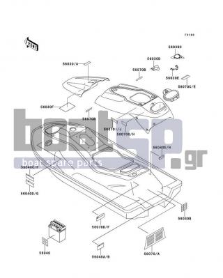 KAWASAKI - 750 ZXI 1996 - Frame - Labels - 56030-3805 - LABEL,CHOKE