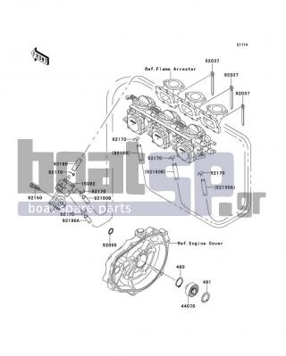 KAWASAKI - 900 ZXI 1996 - Engine/Transmission - Oil Pump